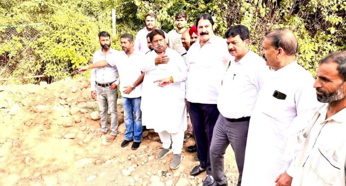 Pilgrim tourist circuit in Jammu showing poor road conditions