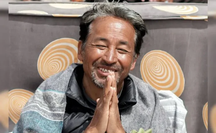 Sonam Wangchuk speaking about SECMOL funding issues