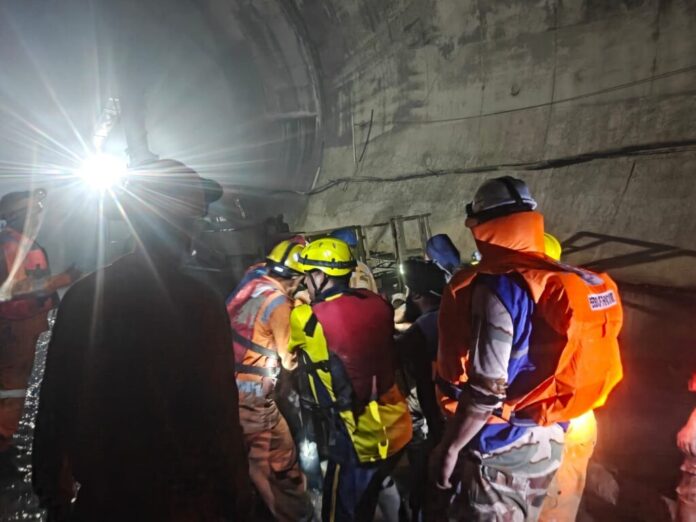 Rescue operations ongoing at Chamoli tunnel accident site