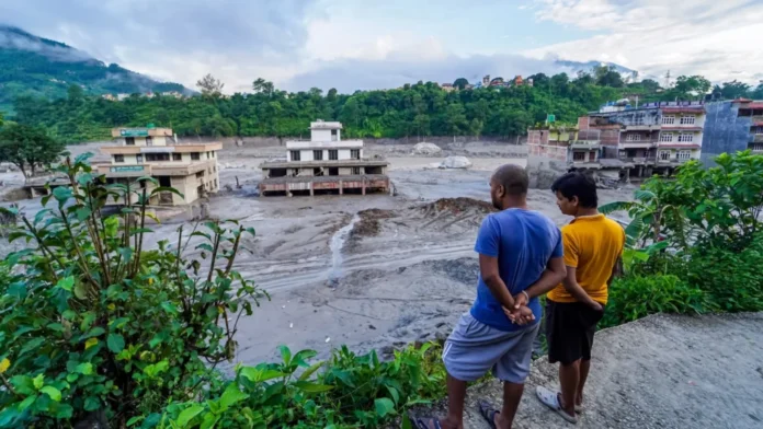 Flooding in Nepal causing devastation and loss of life