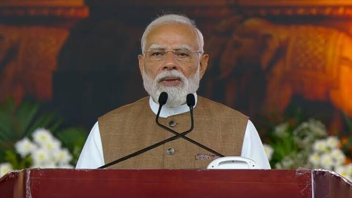 Public participation in PM Narendra Modi's Vadodara event